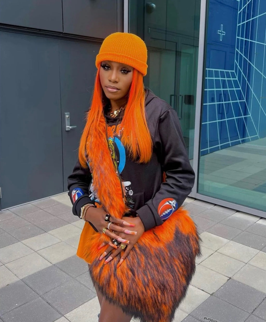 Fur Heart orange